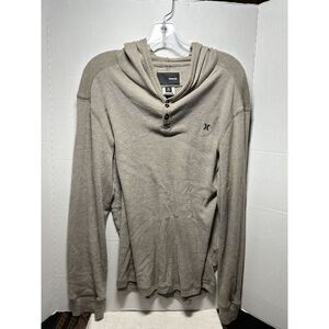 mens hurley hoodie Large Beige